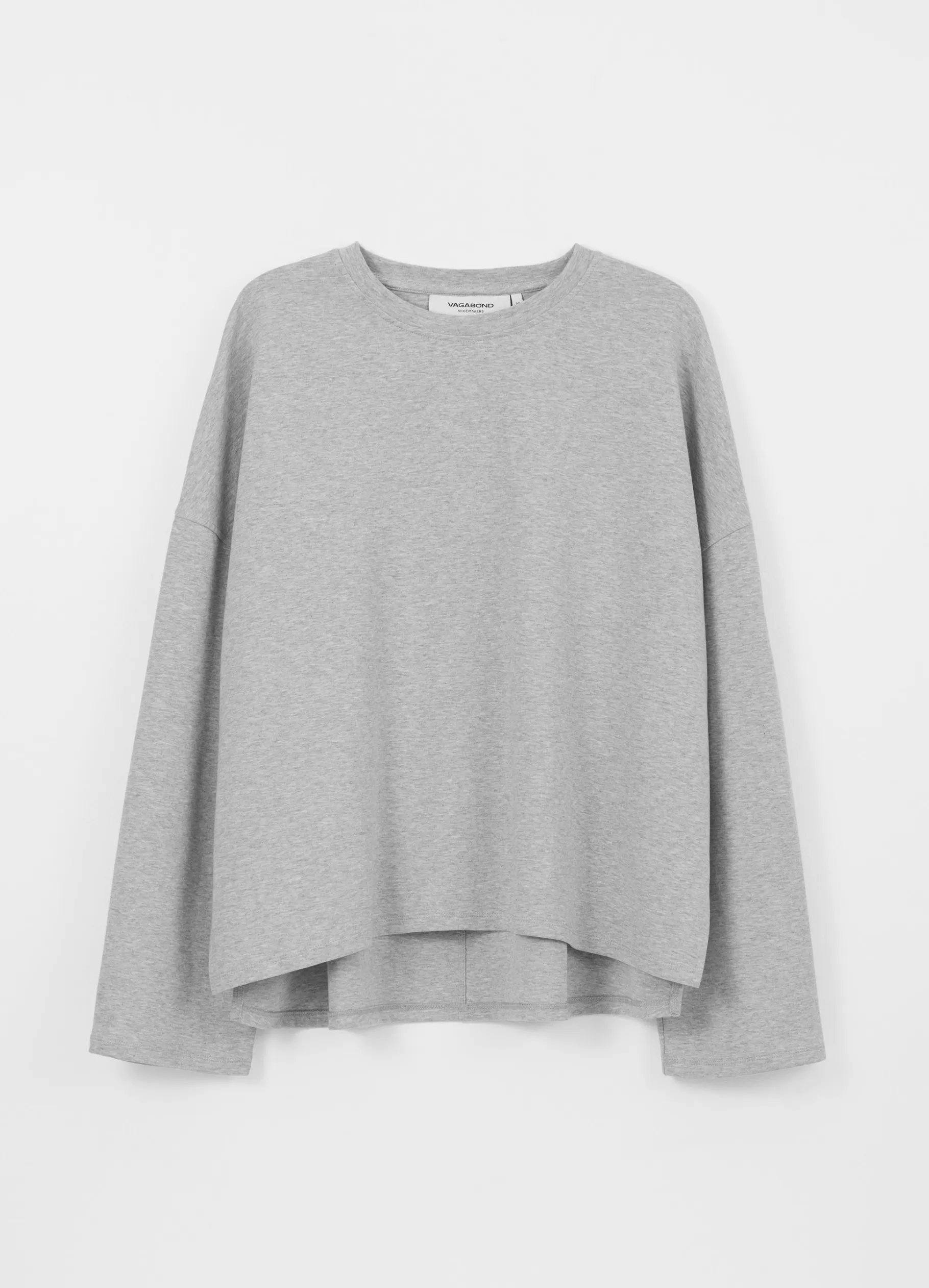 Vagabond BOXY LONG SLEEVE T-SHIRT W Grijstextiel Discount