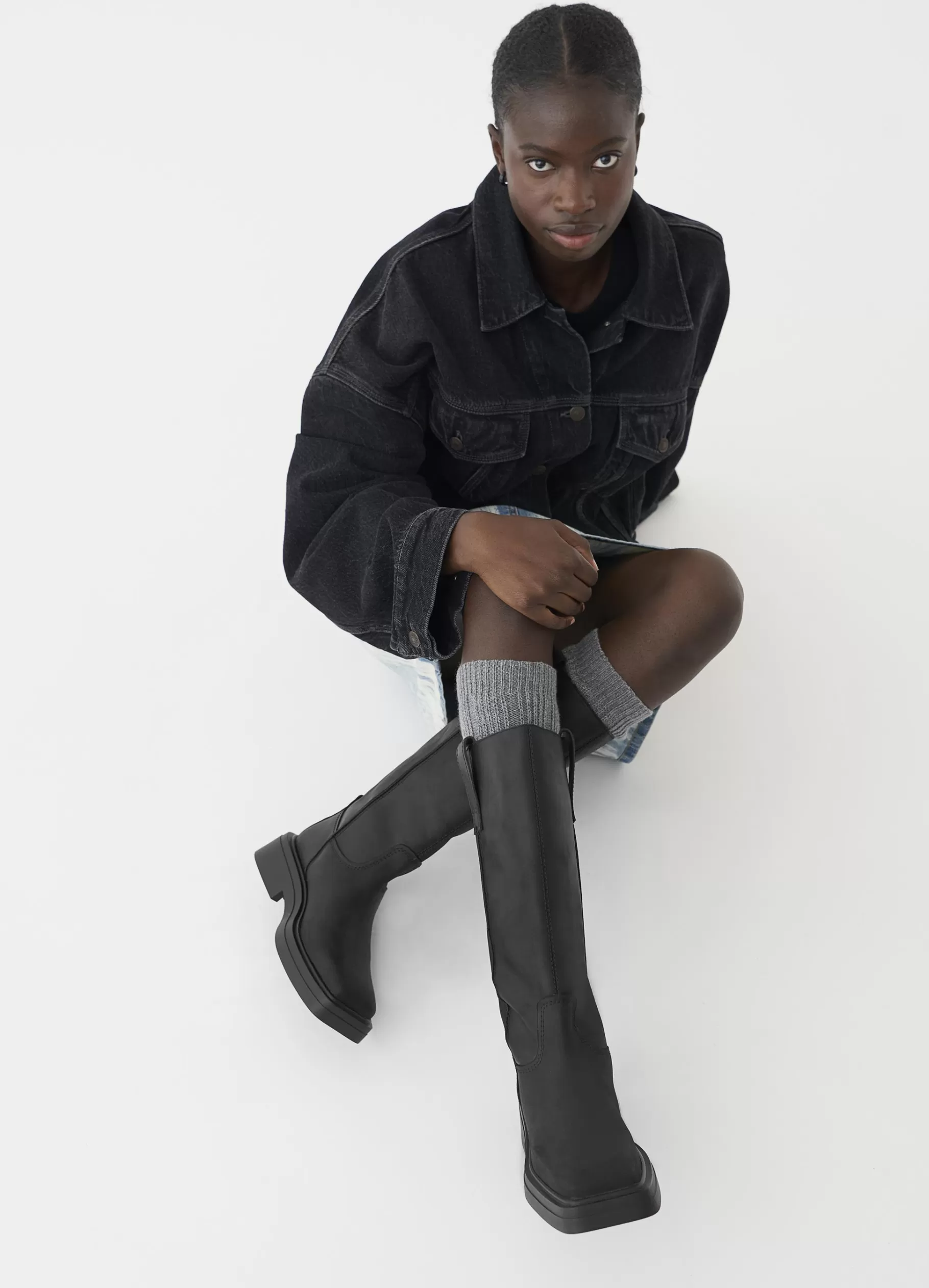 Vagabond EYRA HOGE LAARZEN Zwartgevetnubuck Best
